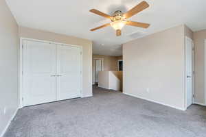 Loft area includes laundry behind the double doors