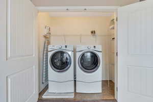 Convenient laundry room close to bedrooms