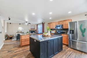 Kitchen stainless steel appliances
