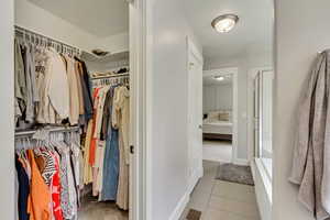 Primary Suite Bathroom and Walk-in Closet