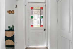View of doorway to outside