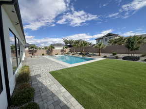 View of pool with a patio