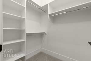 View of spacious closet