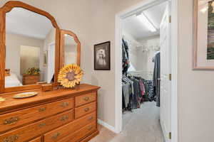 Bedroom and walk-in closet
