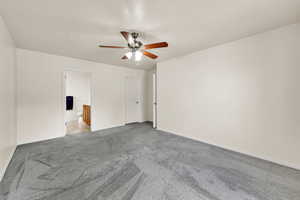 Master bedroom with closet and bathroom