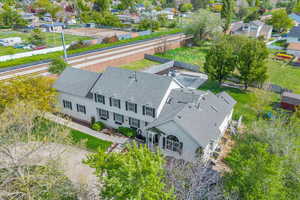 Aerial view of residential area