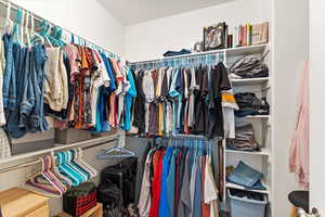 View of spacious closet
