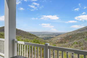View of mountain background
