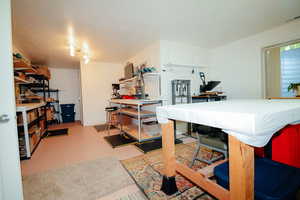 Indoor Work shop area/View of storage room