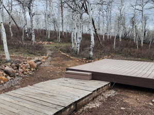 View of deck