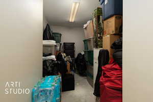 View of storage room