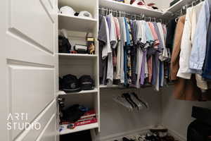 View of spacious closet