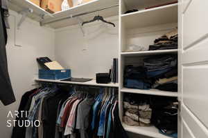 View of spacious closet