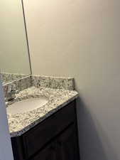 Bathroom featuring vanity