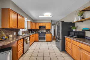 Light & Bright featuring stainless steel appliances & tons of storage.