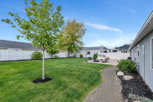 View of yard featuring a patio