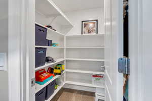 View of storage area