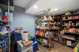 View of office used as storage