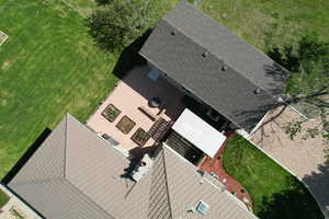 View from above of property
