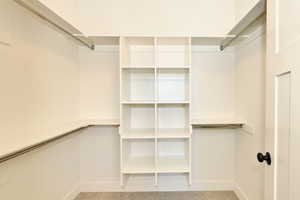 View of spacious closet