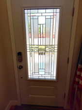 Detailed view of baseboards
