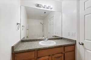 Full bath with vanity