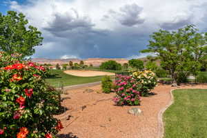 Surrounding community with view of golf course
