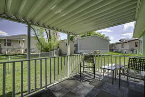 View of patio / terrace with a residential view