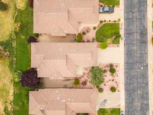 View from above of property