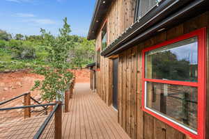 View of deck