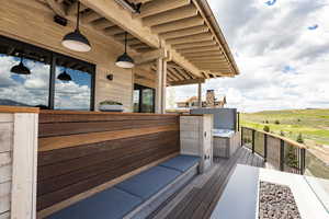 View of deck