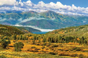 View of mountain background