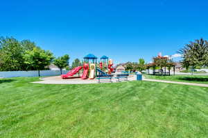 View of community jungle gym