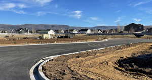 Mountain view with nearby suburban area