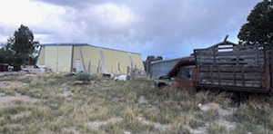 View of outbuildings
