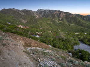View of mountain background