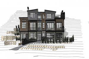 View of "to be built" residence