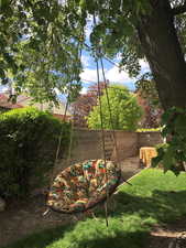 View of fenced yard
