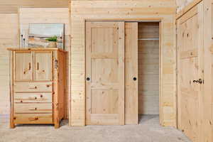 Spacious primary bedroom features 2 closets and stackable washer/dryer hook-ups (there are 2 w/d hooks up on the property).