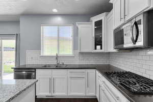 Kitchen looking north toward the bakyard
