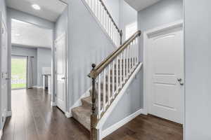 Stairs leading to upstairs bedrooms