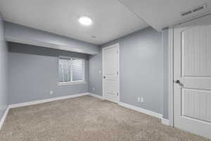 Basement bedroom