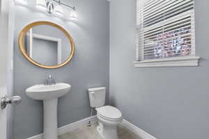 Half bath next to front door