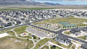 View of property location with nearby suburban area and a mountain backdrop