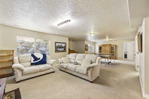 Living area in basement.