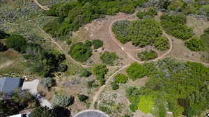 Aerial view of property and surrounding area