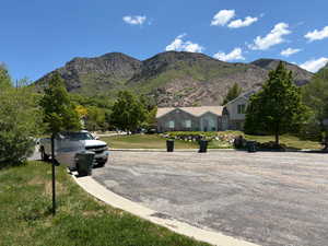 View of mountains from lot
