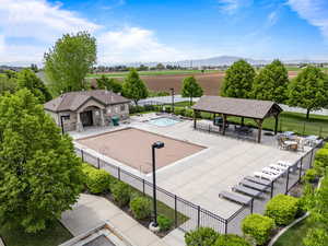 Community pool and playground