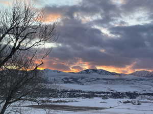 View of mountain background