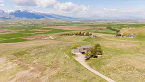 View of rural area with a mountainous background